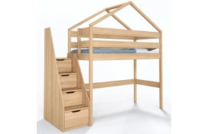 PATROVÁ POSTEL Junior DOMEČEK buk, dub, jasan