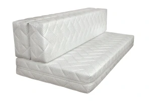 Matrace k posteli EDEN  - matracovina bílá LUREX, rovná + půlená zip