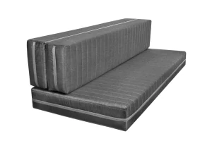 Matrace k posteli Eden - látka šedá FLOYD, rovná + půlená zip