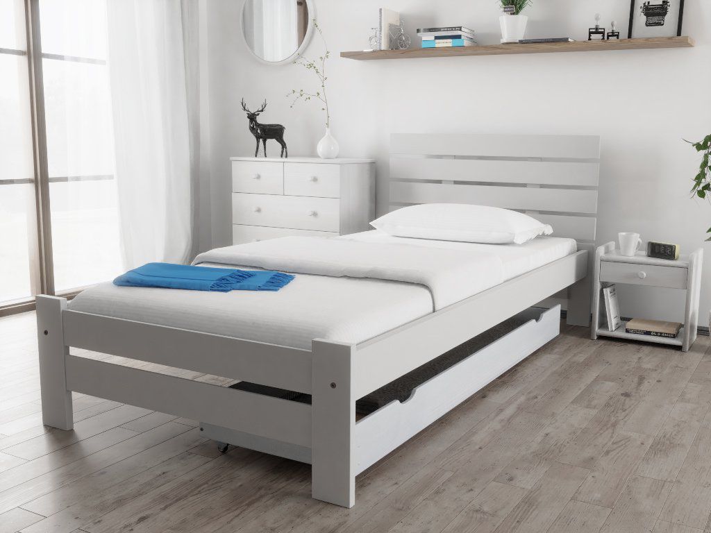 JOHN JEDNOLŮŽKO zvýšené - moření dub, olše, ořech, bílá 