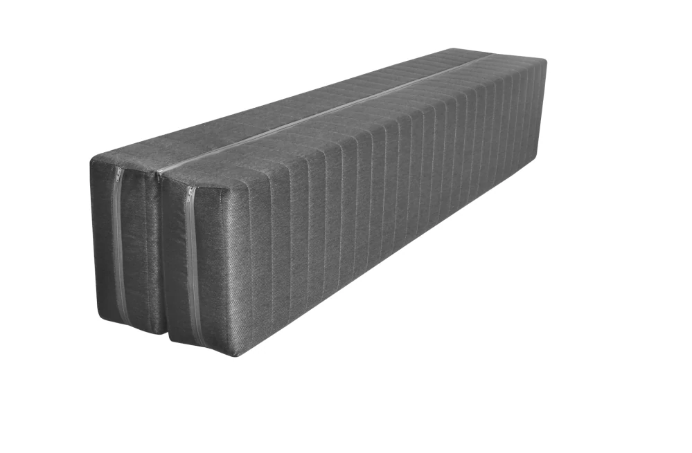 Matrace k posteli Eden - látka šedá FLOYD, rovná + půlená zip