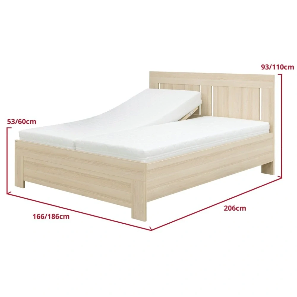 DVOULŮŽKO VARIO s úložným prostorem a lamelovými rošty