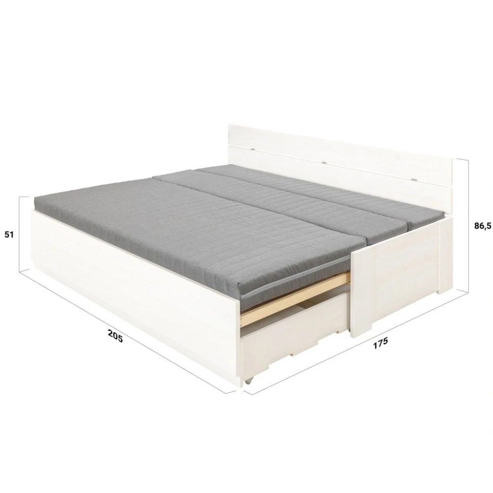 Rozkládací pohovka EDEN - zadní  zvýšené čelo 